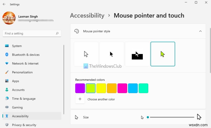 【Windows 11/10】マウスポインタの色を赤・黒一色などに変更して視認性を高める方法