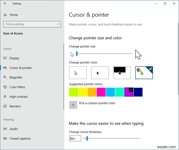 【Windows 11/10】マウスポインタの色を赤・黒一色などに変更して視認性を高める方法