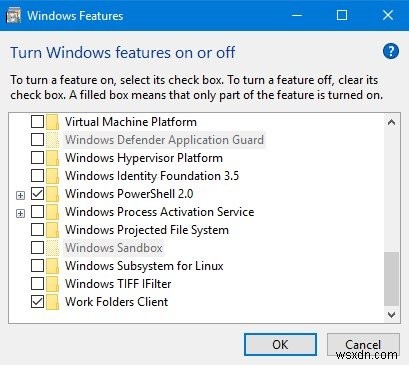 Windowsサンドボックスがグレーアウトして選択できない場合の対処法