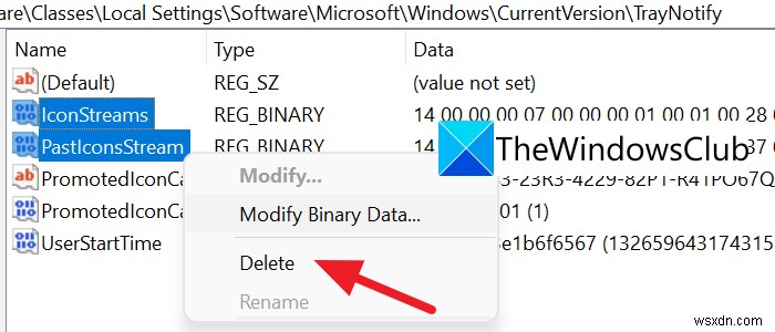 Windows 11でタスクバーコーナーオーバーフローのアイコンをリセットする方法