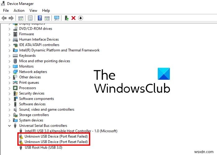 Windows 11/10で「不明なUSBデバイス(ポートのリセットに失敗しました)」エラーを解決する7つの方法
