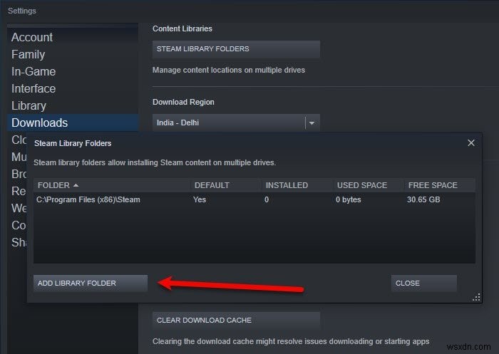 【解決】「新しいSteamライブラリフォルダーは書き込み可能である必要があります」エラーの直し方