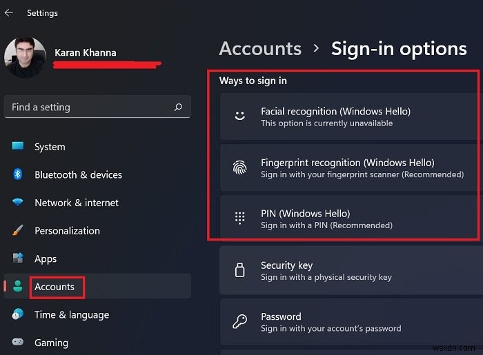 Windows 11/10でWindows Helloをセットアップしてサインインする方法