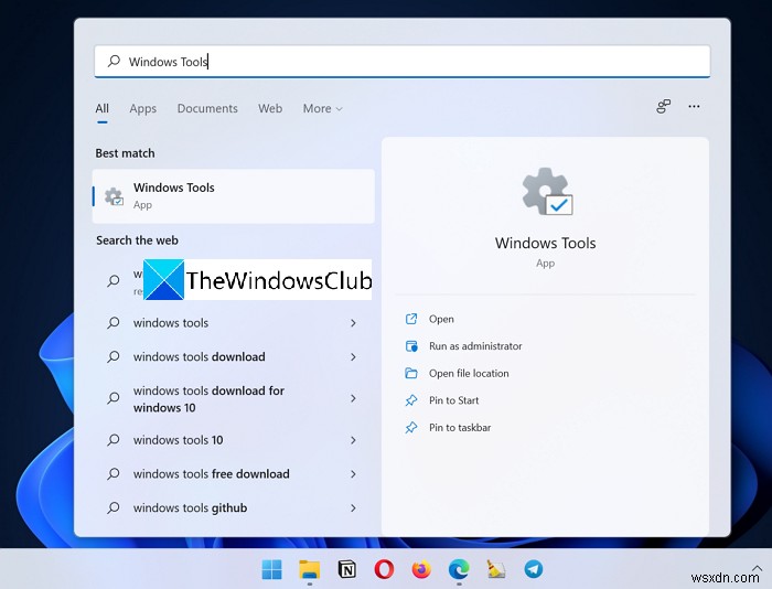 Windows 11で「Windows ツール」を開く4つの方法