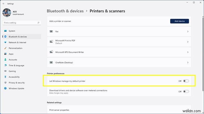 【解決方法】Windows 11/10でデフォルトプリンタ(通常使うプリンタ)が勝手に変更される問題を止めるには