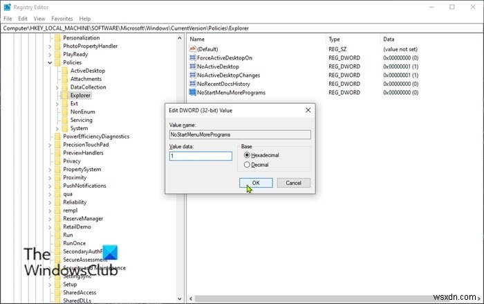 Windows 11/10のスタートメニューで「すべてのアプリ」リストを追加・削除する3つの方法