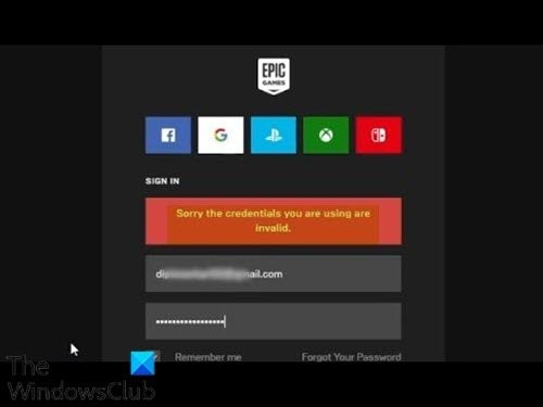Windows 11/10でEpic Games Launcherのログインエラーを解決する方法