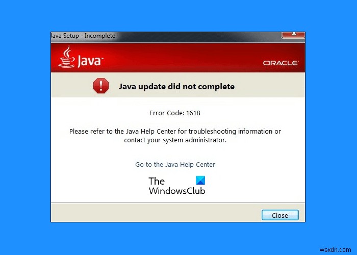Javaアップデートが完了しない「エラーコード1618」の原因と対処法
