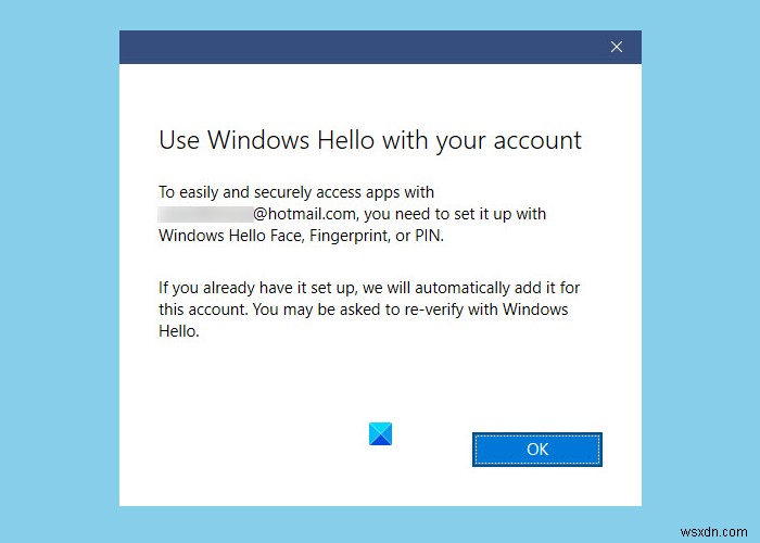 GPEDITまたはREGEDITを使ってWindows Helloのプロンプトを無効にする方法