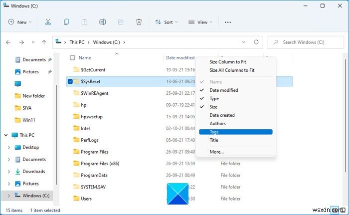 Windows 11/10のエクスプローラーですべてのフォルダーに列を永続的に追加する方法