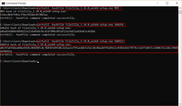 CertutilコマンドでファイルのMD5チェックサムを計算・検証する方法