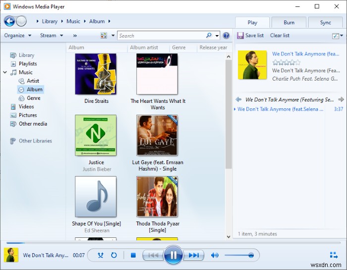 Windows Media Playerでトラックタイトルをダウンロードして追加する方法