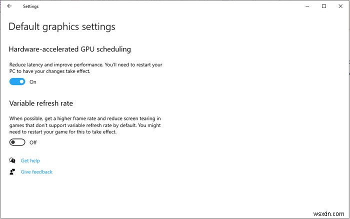 Windows 11/10で「ハードウェア アクセラレータによる GPU スケジューリング」を有効にする方法