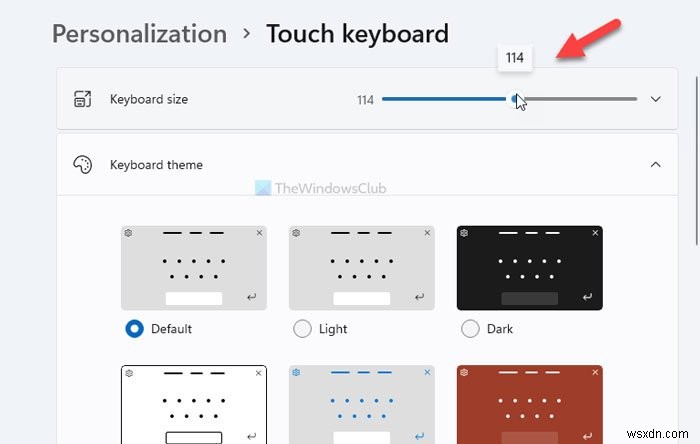 Windows 11でタッチキーボードをカスタマイズする方法【サイズ・テーマ・文字サイズ変更】
