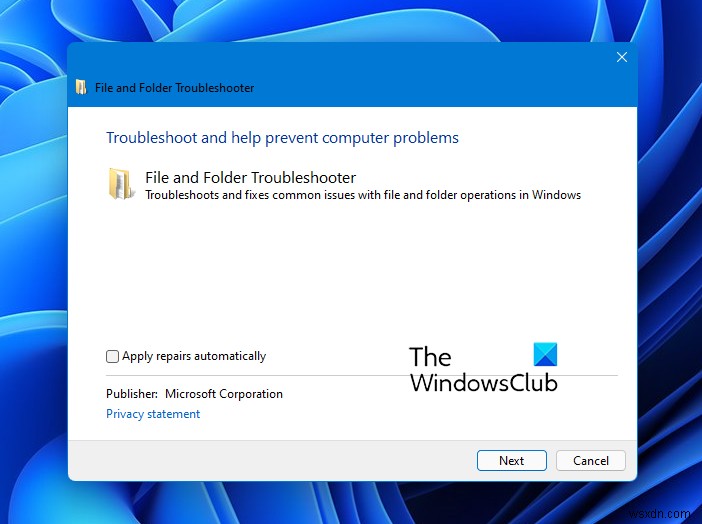 Windowsファイルとフォルダーのトラブルシューティングツールでエクスプローラーの問題を自動修復する方法