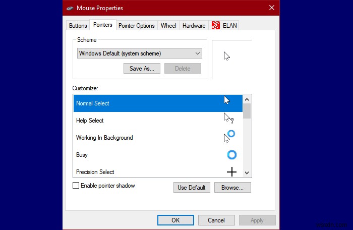Windows 11/10でテーマによるマウスポインタの変更を防ぐ方法