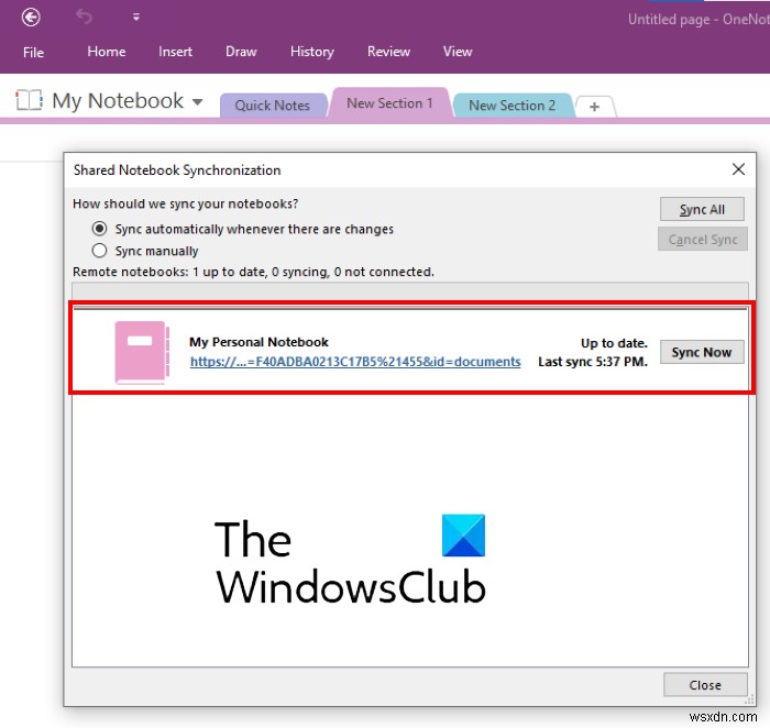 OneNoteエラー0xE0000007の解決方法|ノートブックの同期問題を修正する手順