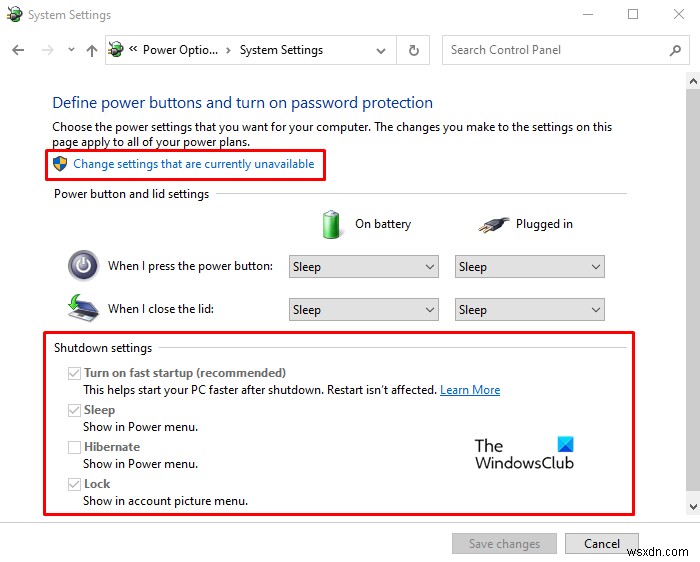 Windows 11/10で「高速スタートアップ」のオプションが表示されないときの対処法