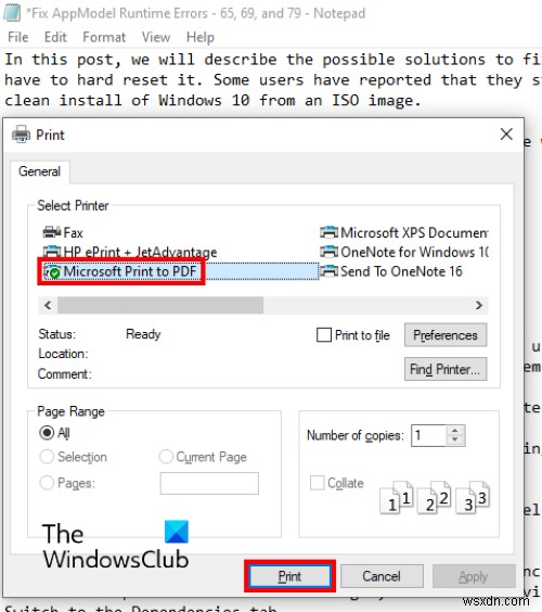 Windows 11/10でメモ帳ファイルをHTML形式・PDF形式で保存する方法