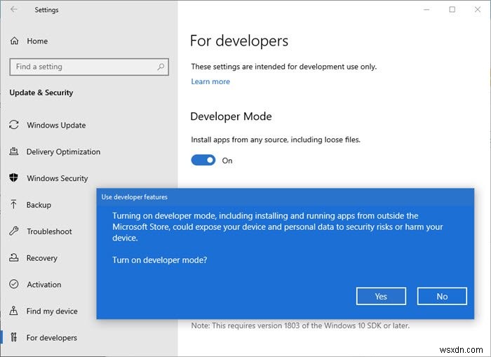 Windows 11/10でアプリをサイドローディングする方法【開発者モードの使い方】