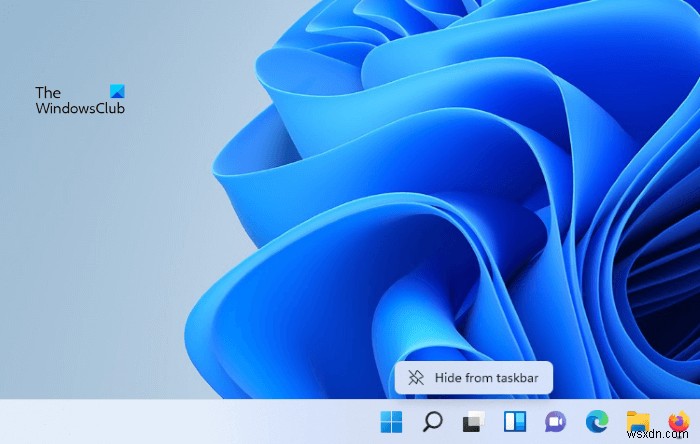 Windows 11/10のタスクバーからタスクビューボタンを非表示にする方法