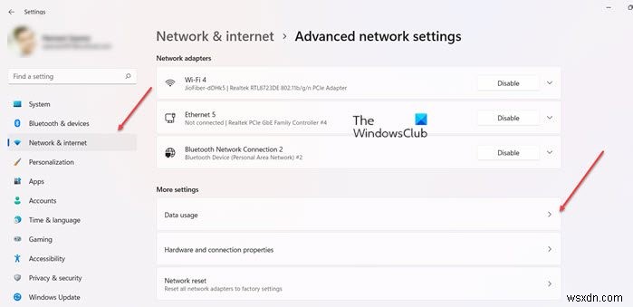 Windows 11/10で毎月のインターネットデータ使用量を監視・制限する方法