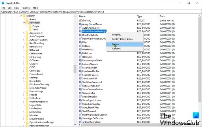 Windows 11/10でタスクバーのサムネイルプレビューが表示されない・機能しないときの対処法