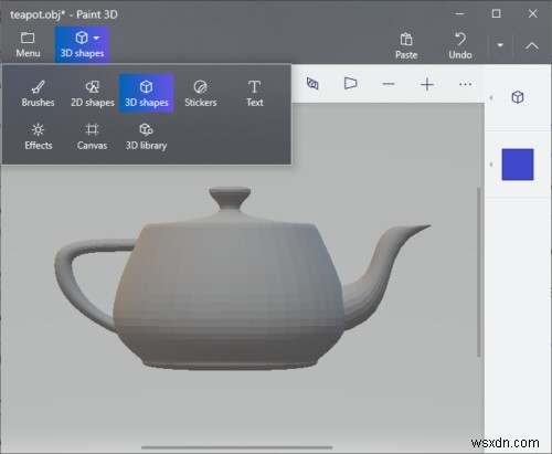 Windows 10の「ペイント3D」を使ってOBJファイルをFBX形式に変換する方法