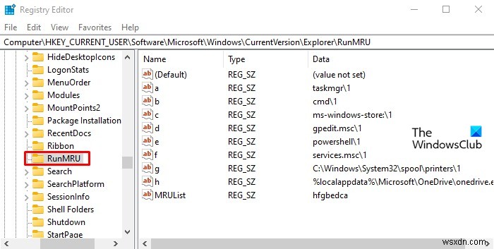 Windows 10で「ファイル名を指定して実行」のコマンド履歴を削除・クリアする方法