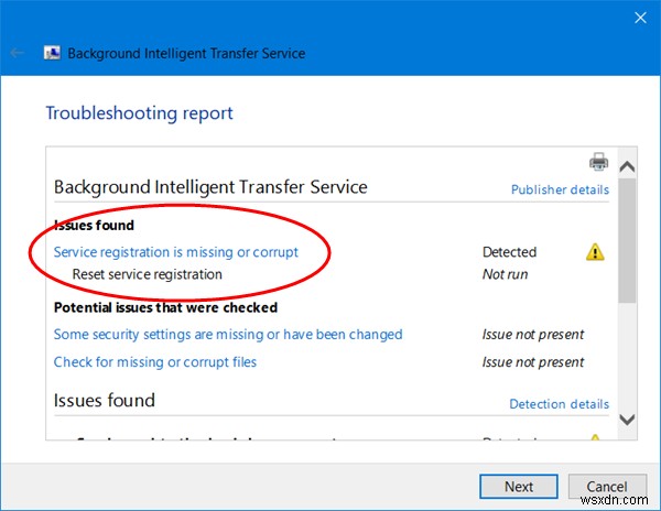 Windows 11/10でBITS(バックグラウンドインテリジェント転送サービス)が停止・起動しないときの対処法