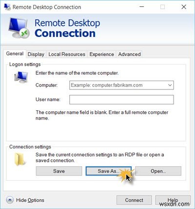 Windows 11/10でリモートデスクトップ接続のショートカットを作成する方法