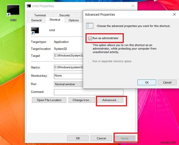 Windows 10でコマンドプロンプトとPowerShellを常に管理者として実行する方法