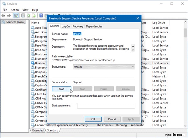 「WindowsはBluetoothネットワークデバイスに接続できませんでした」エラーの対処法