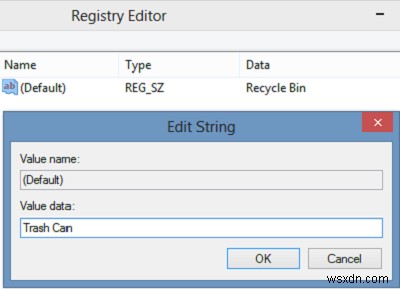 Windows 11/10でレジストリを使ってごみ箱の名前を変更する方法【全ユーザー対応】