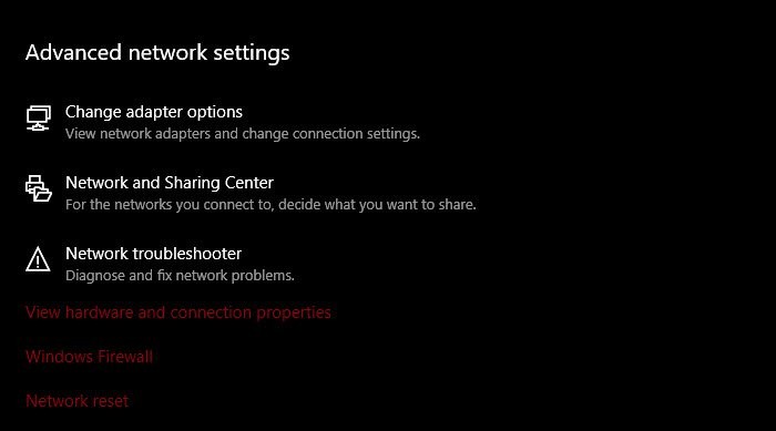 Windows 11/10で「インターフェイス イーサネットの更新中にエラーが発生しました」を解決する方法