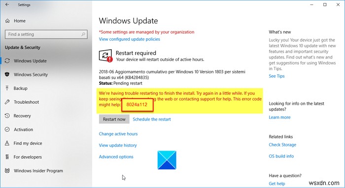 Windows Updateエラーコード8024a112の原因と5つの対処法を徹底解説