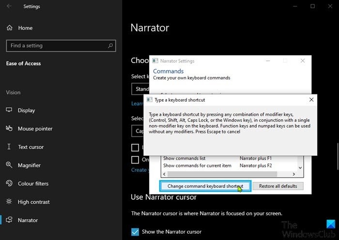 Windows 10でナレーターの各種設定を構成・カスタマイズする方法