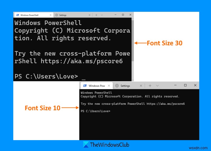 Windows 10でWindowsターミナルのプロファイルごとにフォントサイズとフォントの太さを変更する方法