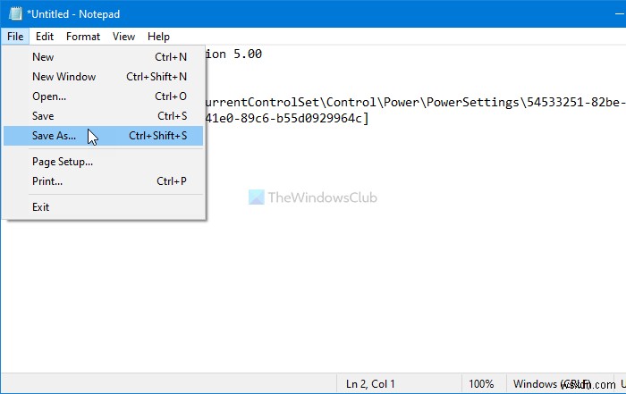 Windows 11/10の電源オプションで「最小/最大プロセッサの状態」を表示・非表示にする方法