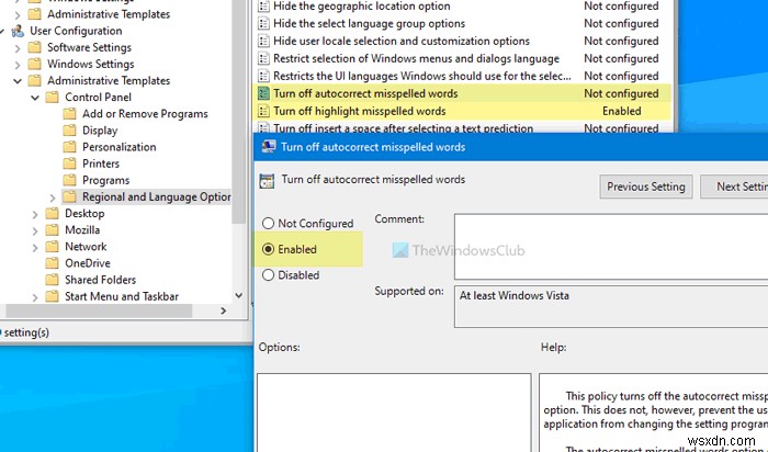 Windows 11/10でオートコレクトとスペルミス単語の強調表示を有効・無効にする3つの方法