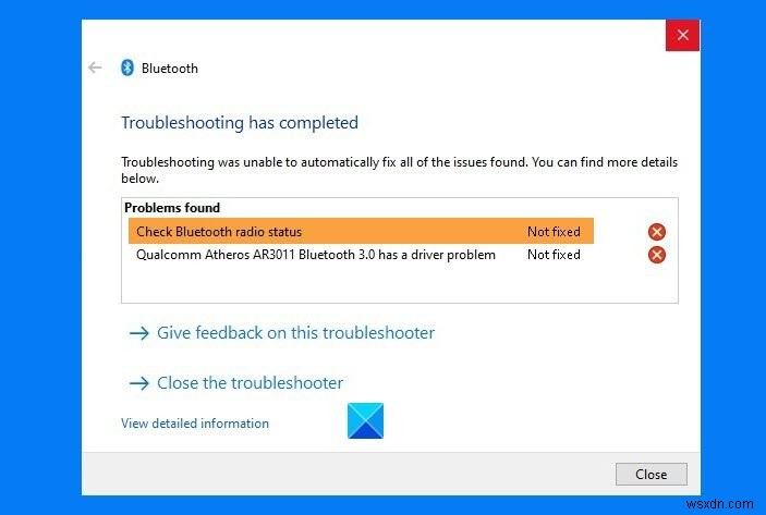 【解決】Bluetoothトラブルシューティングツールで「Bluetooth無線の状態：未修正」エラーが出たときの対処法