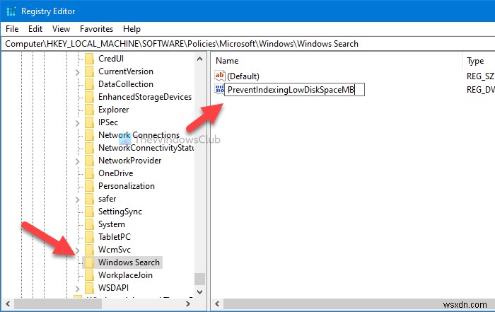 ディスク容量が少ないときにWindows Searchのインデックス作成を停止する方法