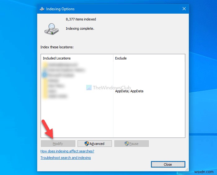 ユーザーがWindows 10で検索インデックスの場所を変更できないようにする方法