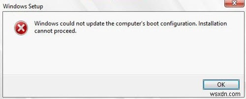 【解決策】Windowsアップグレード時の「起動構成を更新できませんでした。インストールを続行できません」エラーの直し方