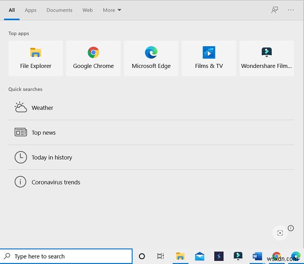 Windows 10でタスクバーの検索ボックスの履歴を消去・無効化する方法