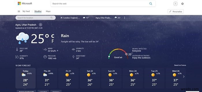 Windows 11/10の「ニュースと関心事項」タスクバーウィジェットをカスタマイズする方法