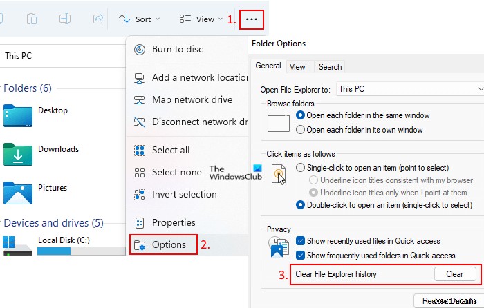Windows 11/10で最近使ったファイルとフォルダーの履歴を削除する6つの方法