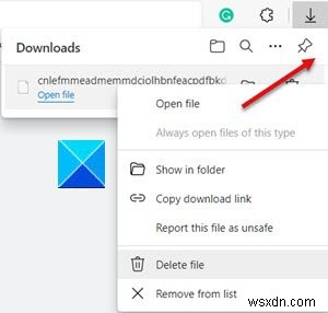 Microsoft Edgeで「ダウンロードが開始されたときにダウンロードメニューを表示」を有効にする方法