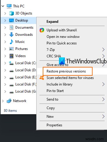 Windows 11/10でファイルやフォルダの以前のバージョンを復元する方法