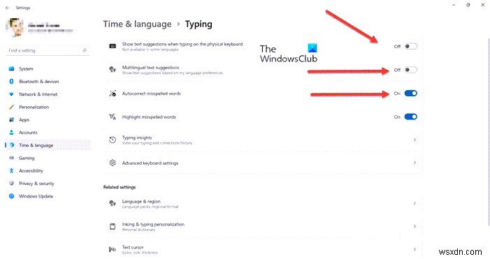 Windows 11/10で物理キーボードのテキスト予測を有効にする方法【設定手順を解説】